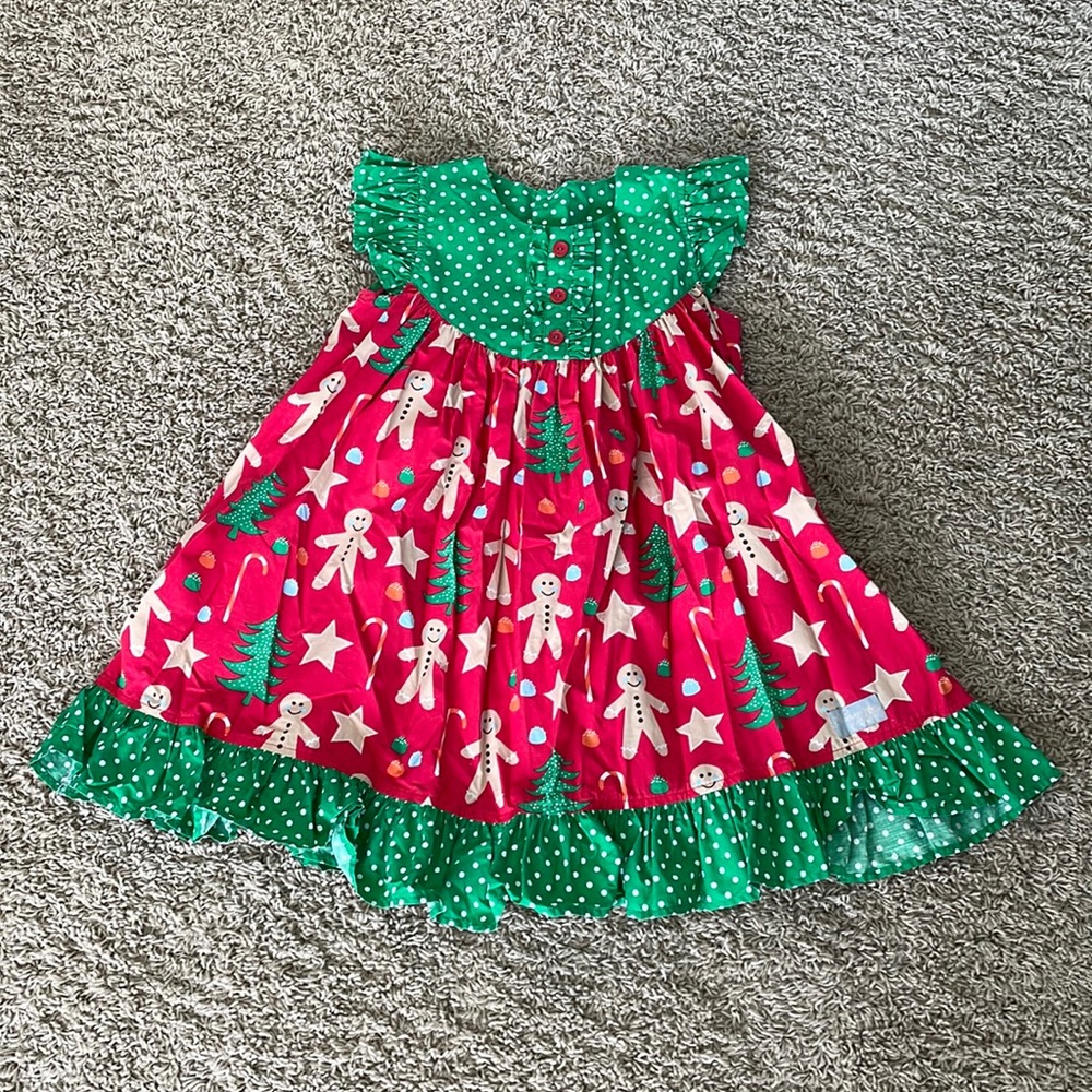 Eleanor Rose GiGi Christmas Gingerbread dress size 7-8
